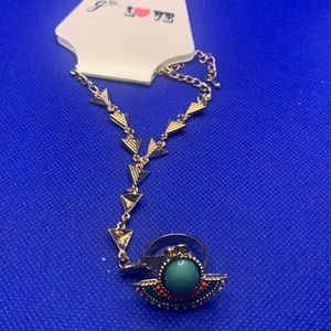 Awesome hand finger ring bracelet brand new